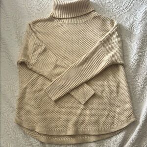 5/$25 Cream Turtleneck Sweater